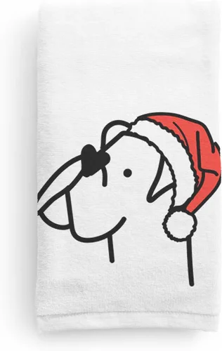 Vista 9 de Inkopious Santa Hat Airedale Terrier - Toalla de mano decorativa - Decoración navideña para el hogar