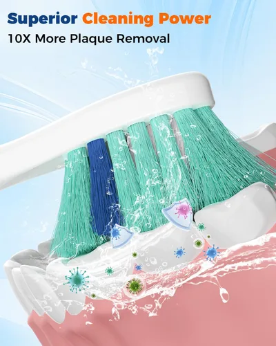 Vista 3 de Cabezales de cepillo de dientes de repuesto compatibles con cepillos de dientes eléctricos Philips Sonicare, cabezal de cepillo de dientes