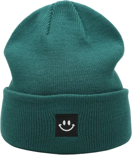 Vista 8 de 55cube Gorros de invierno unisex cálidos de punto grueso con puños Apricot Crush