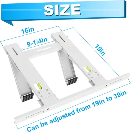 Vista 2 de Air Jade - Soporte de aire acondicionado para ventana, sin taladro, hasta 200 libras