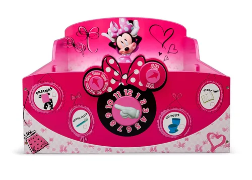 Vista 6 de Delta Children - Cama interactiva de madera para niños pequeños, con certificado Greenguard Gold, modelo Minnie Mouse de Disney