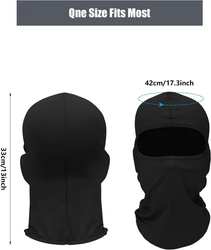 Vista 5 de Loopeer 18 pasamontañas de esquí para hombres, máscara de cara completa Shiesty máscara de verano con protección UV para motocicleta, deportes al