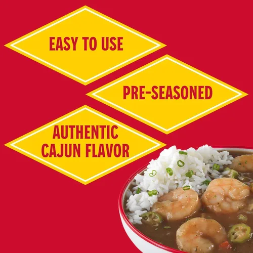 Vista 3 de Louisiana Fish Fry Gumbo Base de 5 onzas (paquete de 24) – Auténtico sabor cajún en una deliciosa base de Gumbo – Solo tienes que añadir tu elección