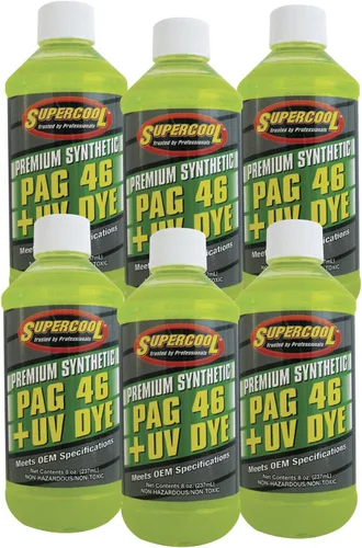 Vista 2 de TSI Supercool P46-8D Aceite PAG 46 Viscosidad con Tinte UV 8 onzas 1-Pack