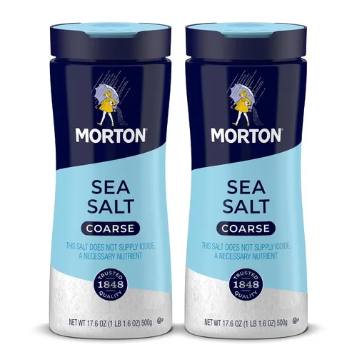 Vista 12 de Morton Sea Salt gruesa, 17.6 onzas (paquete de 6)