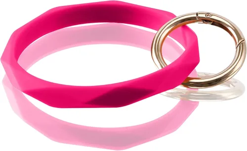 Vista 61 de Llavero pulsera de silicona para mujeres y niñas en forma de diamante