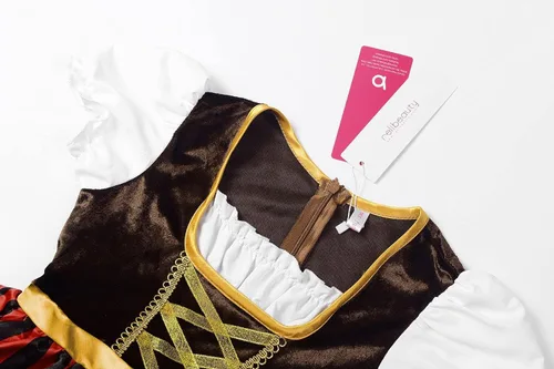 Vista 3 de ReliBeauty Vestido pirata para niñas, disfraz de bucanero marino