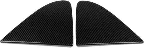 Vista 5 de Cubierta triangular para ventana lateral delantera estilo fibra de carbono moldura, accesorios exteriores para GMC Sierra/Chevrolet Silverado 1500