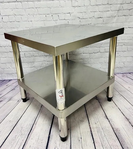 Vista 4 de Mesa de acero inoxidable para olla de arroz de gas 20 "pulgadas x 20 pulgadas