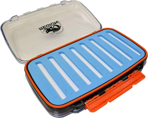 Vista 2 de Caja de moscas impermeable de doble cara para ninfas y serpentinas