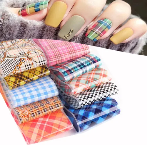 Vista 34 de Calcomanías holográficas de transferencia de uñas, hojas de esmalte de uñas de corazón de amor, láminas de transferencia de papel estrellado