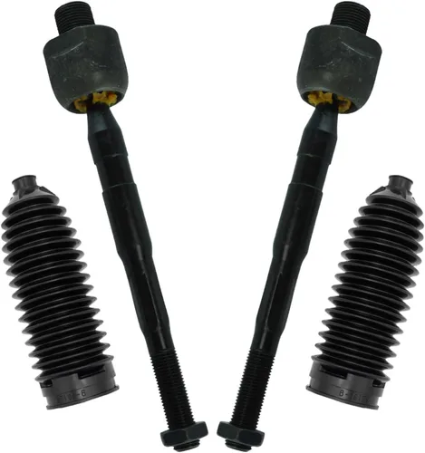 Vista 318 de TRQ Kit de dirección delantera con barra de acoplamiento de fuelle de piñón y cremallera compatible con Toyota Echo 2000-2005