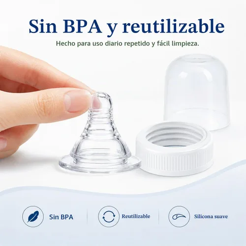 Vista 4 de Tetinas listas para usar para Similac, juego de pezones reutilizables de flujo lento, compatible con Similac 360 Total Care y botellas listas