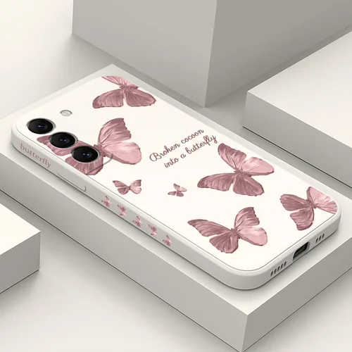 Vista 29 de LEECG Funda para Samsung Galaxy S22, Diseños de Flores Elegantes de Silicona Suave con Protección contra Caídas y Resistente a Huellas Dactilares