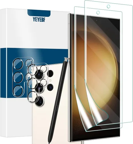 Vista 10 de Protector de pantalla de vidrio templado transparente para Galaxy S20 FE HD + protectores de lente de cámara, [2+2 unidades] [vidrio 3D]
