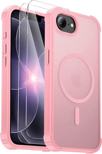 Vista 7 de Funda para iPhone Air [compatible con MagSafe] [2 protectores de pantalla] [prueba de caídas de grado militar] Funda magnética resistente