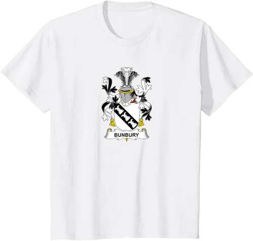 Vista 16 de Bunbury Coat of Arms - Camiseta con escudo familiar Negro