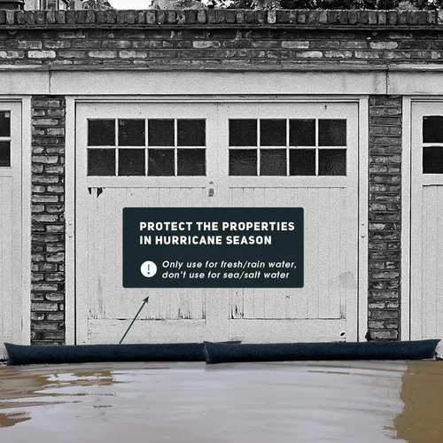 Vista 3 de Barreras de inundación activadas por agua de 5 pies para puerta de casa, bolsas de arena sin arena para control antiinundaciones, bolsa de arena