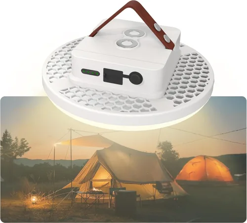 Vista 13 de 2 luces colgantes recargables de 4000 lm con imán 4 modos de iluminación, linterna LED portátil ultra brillante, LED impermeable IPX5