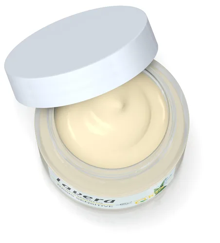 Vista 2 de lavera Basis Sensitive Crema hidratante antiarrugas – Crema facial con Q10 y aloe vera – Crema facial hidratante – Crema antienvejecimiento