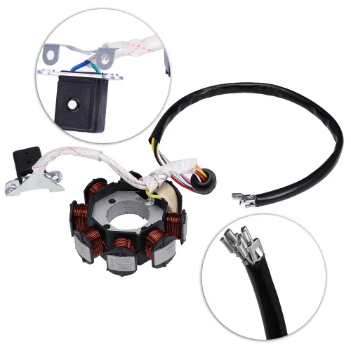 Vista 6 de Reemplazo del arnés de cableado eléctrico ATV Quad 150/200/250/300CC para estator Kawasaki