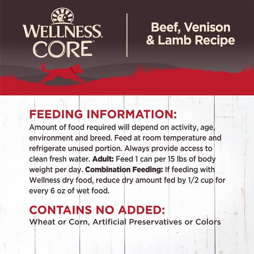 Vista 6 de Alimento húmedo enlatado para perro, natural, sin granos, de Wellness Core