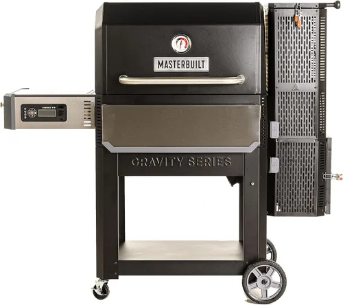 Vista 2 de Masterbuilt MB20041220 Gravity Series 1050 Combo de parrilla digital de carbón y ahumador - Negro; incluye MB20091621 carbón vegetal (16 libras)