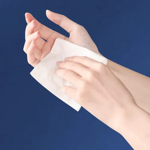 Vista 9 de Servilletas faciales suaves, papel higiénico, funda de bolsa, no en caja, tejido facial desechable, papel facial blanco, material de fibra de pulpa