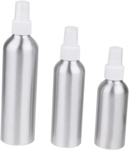 Vista 8 de DOITOOL 9pcs Refillable Aluminum Spray Bottles Travel Containers Nozzle for Perfume and Liquid Storage Portable and White