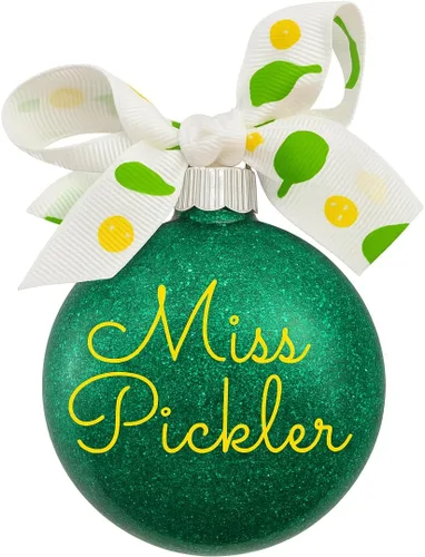 Vista 16 de Adorno de Navidad personalizado relleno de purpurina hecho a medida, regalo ideal para fiesta de intercambio de regalos de oficina (Aqua)