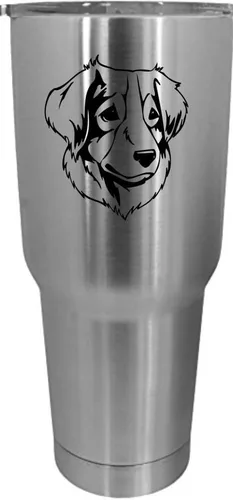 Vista 364 de Cairn Terrier - Vaso grabado con temática de perro, 30 onzas