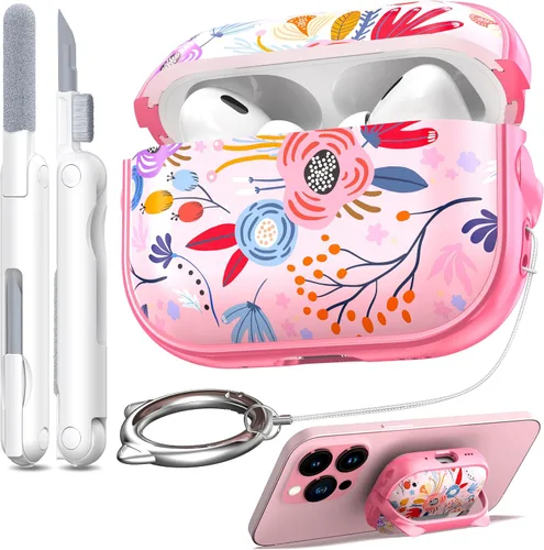 Vista 12 de RFUNGUANGO AirPods Pro Funda Transparente TPU Suave Transparente Blanco