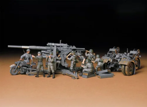 Vista 7 de Pistola modelo alemán 3.4 in Tamiya Flak 36.37 Juego
