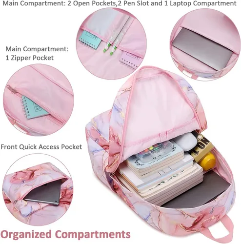 Vista 5 de Meisohua Mochila escolar para adolescentes, niñas, niños, mochila para escuela primaria, bolsa de libros para niños, mochila para el almuerzo
