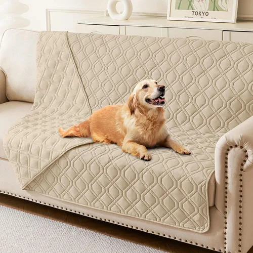 Vista 39 de hyha - Manta impermeable para cama de perro, mantas suaves para mascotas, funda impermeable para sofá para perros, fundas reversibles lavables