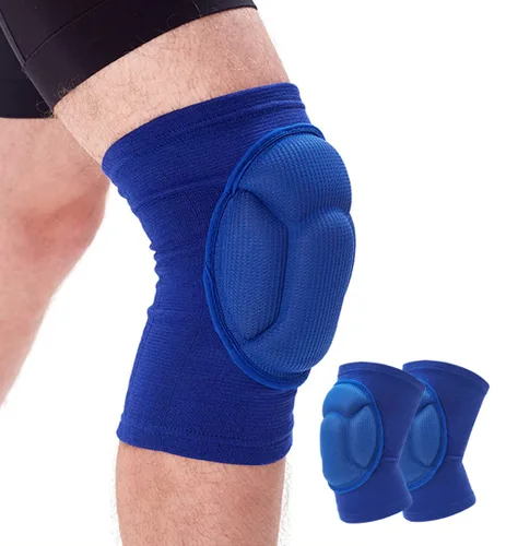 Vista 7 de Rodilleras para mujeres y hombres, rodilleras de baloncesto, voleibol, rodilleras para mujeres y hombres, rodilleras de lucha libre, equipo de Negro