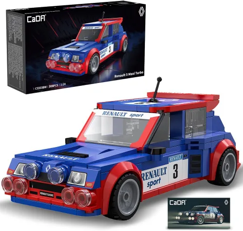 Vista 9 de CaDA C55024W BWT Alpine F1 Team A525 - Coche de bloques de construcción, escala 1:24, modelo de auto de carreras de Fórmula 1 con licencia
