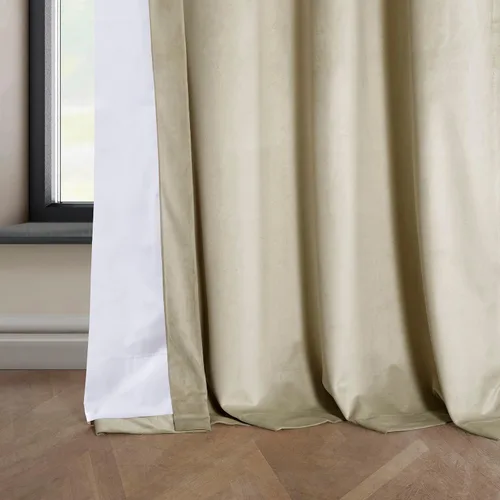 Vista 8 de HPD Half Price Drapes - Cortinas de terciopelo de lujo con bloqueo de luz para dormitorio (1 panel), 50W X 84L, cortinas Hotel con bloqueo de luz