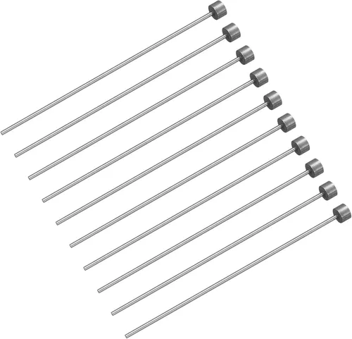 Vista 7 de uxcell Pasadores eyectores rectos, 0.118 in (1/8 ") de diámetro. Punzón de punta redonda de acero 65Mn 100 mm (4 ") de largo para mantenimiento