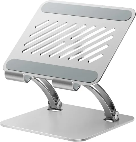 Vista 8 de Soporte para Tablet Tounee, Soporte de Escritorio Ajustable de Aluminio de Doble Varilla, Compatible con iPads de 4.7-16.9", Tabletas Surface, Negro