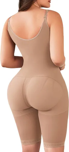 Vista 4 de LadySlim by NuvoFit 203 Fajas Colombianas Reductoras Post Cirugía Levanta Cola Faja Postparto Body Shaper para Mujer