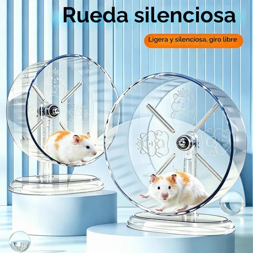 Vista 5 de Rueda de hámster, ruedas de ejercicio de hámster súper silenciosas, ruedas silenciosas, ruedas de hámster, ruedas de ejercicio ajustables