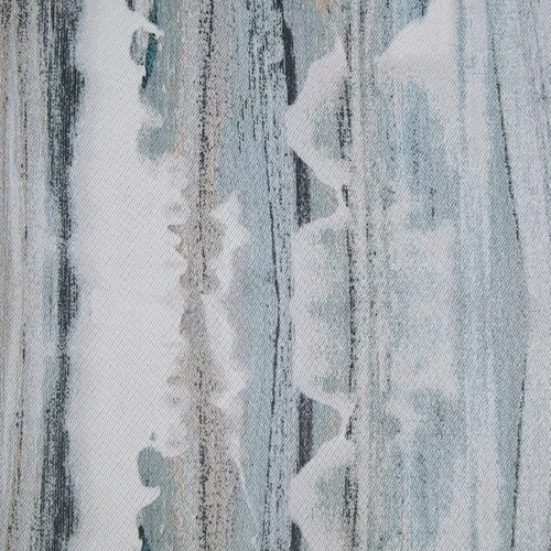 Vista 6 de Sun Zero Artifact - Cortina opaca con ojales, pintura abstracta, 40 x 63 pulgadas, color azul