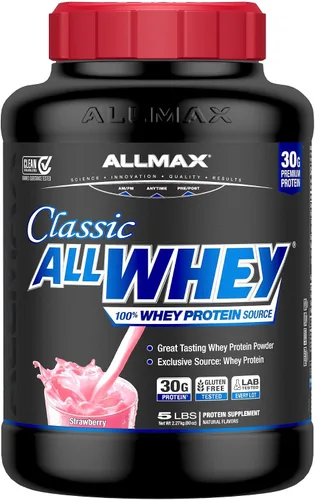 Vista 20 de ALLMAX AllWhey Classic - Proteína de suero en polvo, chocolate, 2 libras Supports Lean Muscle Growth, Enhances Recovery, 30g Whey Protein, Gluten