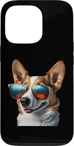 Vista 10 de iPhone 16 Pembroke Welsh Corgi with Sunglasses Case