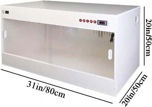 Vista 8 de Large Brooder Nursery Dog, Cat Incubator for Puppies, Puppy Incubator,Provide A Clean, Warm and Comfortable Living Environment (Black 80 * 50 * 50cm)