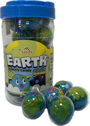 Vista 12 de Apexy Mixed Planets - Dulces Gomosos con Centro Líquido Afrutado Sin Grasa, Divertidos y Deliciosos Dulces Temáticos del Espacio Ideales
