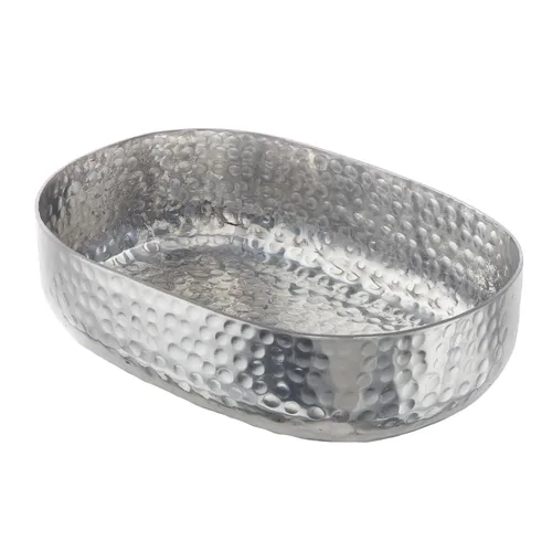 Vista 13 de American Metalcraft ABHG69 - Cesta de Entrée de Aluminio Martillado, Ovalada, Dorada, 48 Onzas Dorado