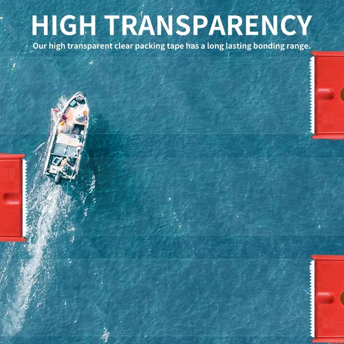 Vista 5 de TAPEBEAR Cinta de embalaje transparente sin ruido, rollos de repuesto de cinta de embalaje silenciosa, 2.6 mil x 1.88 pulgadas x 55 yardas, cinta