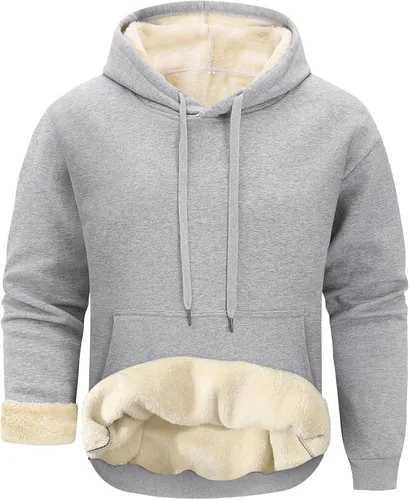 Vista 12 de Gihuo Sudadera de forro polar con cuello redondo y forro polar para hombre 02 Ejército